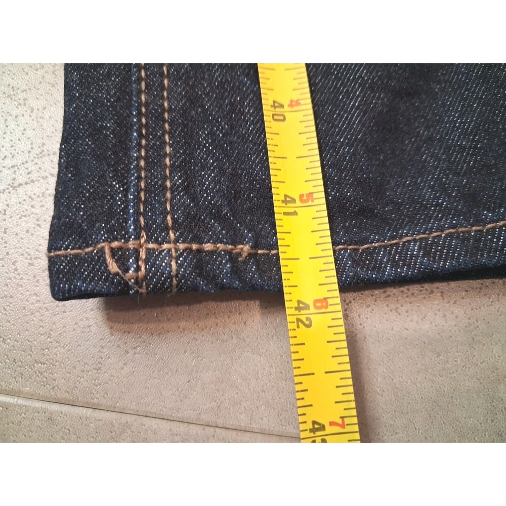 Old Navy Extra High Rise Baby Boot Cut Dark Jeans Size 18 Petite Cowgirl Western - Picture 9 of 10